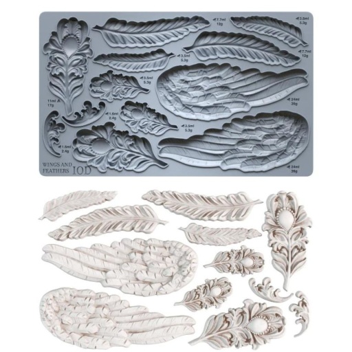 Wings & Feathers 6x10 IOD Mould